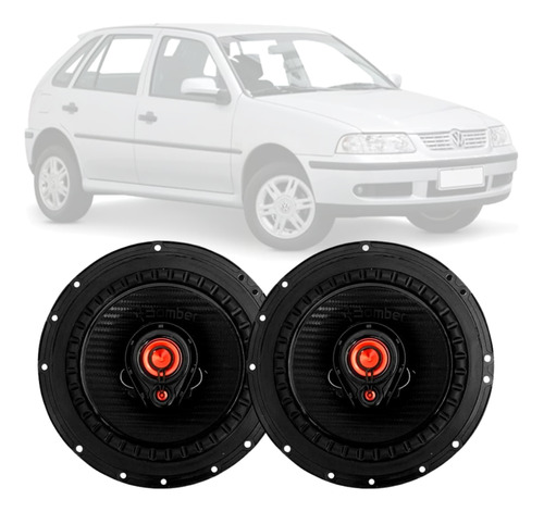 Alto Falante Porta Dianteira Bbr6 Bomber Vw Gol G3 