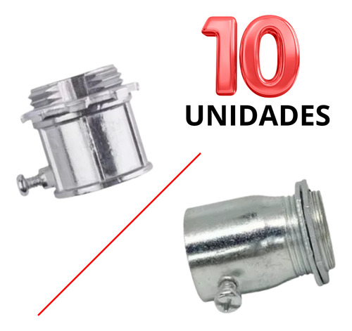 Pack - 10 Conector Terminal Emt 25mm