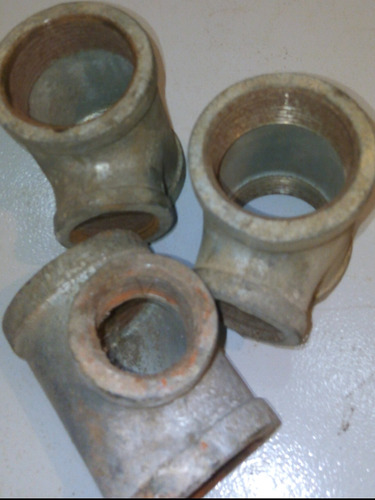 Tee Galvanizada Reforzada De 1 1/2 A 1 Pulgada