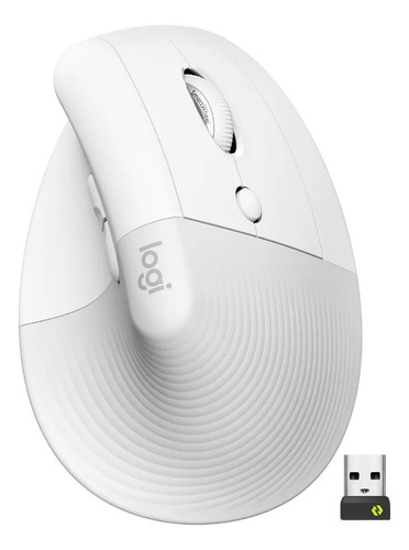 Logitech Lift Vertical Mouse Ergonomico Inalámbrico Blanco
