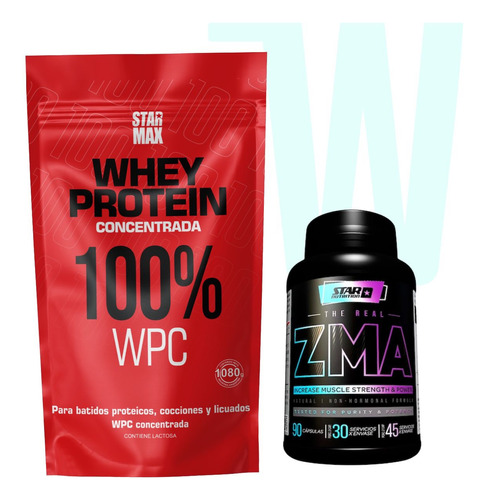 Whey Protein Starmax + Zma Star Nutrition Magecio/zinc/monom