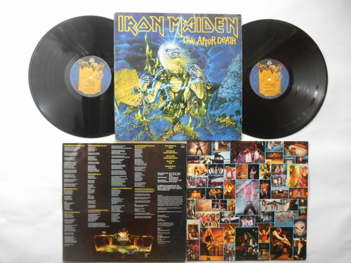 Lp Vinilo Iron Maiden Live After Death Edición Usa 1985