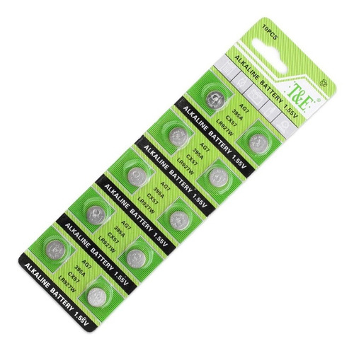 Imagen 3 de 3 de Pack X10 Pila Boton Lr927w Cx57 395a Ag7 1.55v