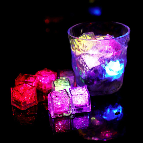 Cubos De Hielo Iluminados, Paquete De 72 Cubos De Hielo Lide