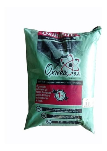 Oxido De Hierro Verde Empaque 1kg Pigmento Pisos Oxivea