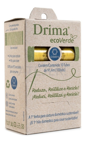 Imagen 5 de 6 de Hilo Cadena Drima Ecoverde 100% Ecológico Reciclado X Color