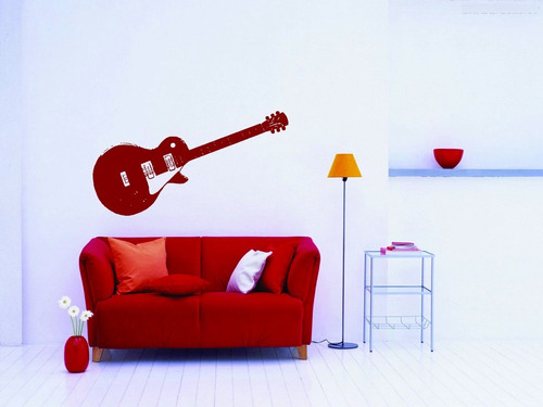 Adesivo Decorativo Parede Música Guitarra Quarto Rock