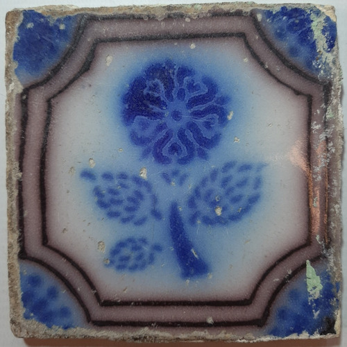 Imagen 1 de 8 de Antiguo Azulejo Pas De Calais N°82 7650