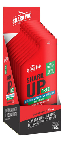 Shark Up Free Caixa Com 10 Unidades De 30g Shark Pro Cola