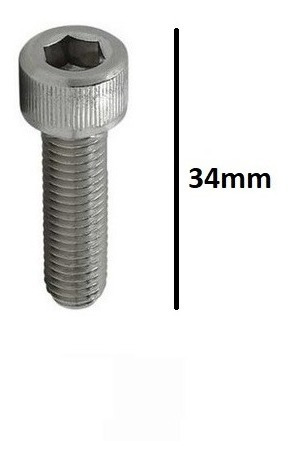 Imagem 2 de 5 de 10pçs- Parafuso Allen Cab Cilíndrica Sext Int M5x30 Inox A2