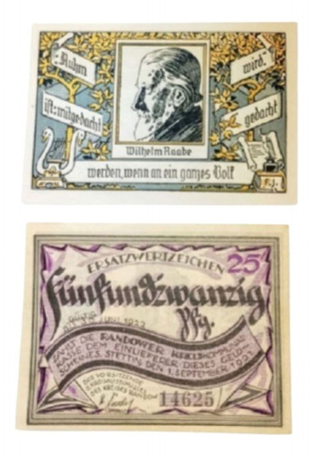 2 Notgeld Alemania 1922 Unc 1922