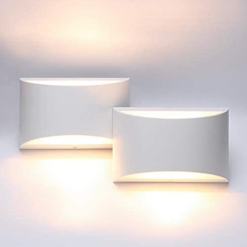 Aipsun Juego De 2 Luces Led De Pared De Aluminio Modernas Pa