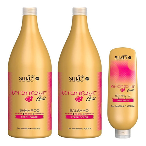 Kit Silkey Kerankaye Color Shampoo + Bálsamo + Extracto