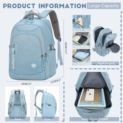 Mochila Viaje Negocio Notebook Unisex - Multifuncional