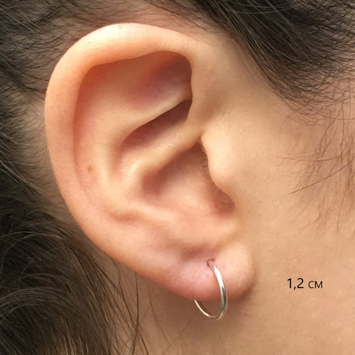 Aros Argollas Cubanos 4 Cm Plata 925 (nro 10)