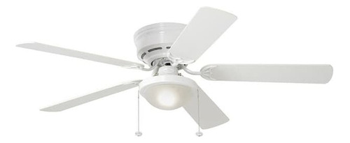 Ventilador de techo Harbor Breeze Armitage white con 5 aspas color  white y washed oak, 52" de diámetro 120 V