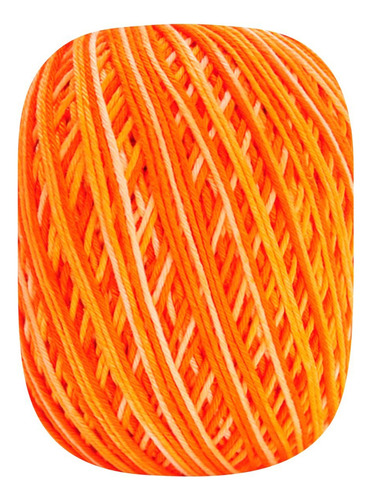 Barbante Barroco Multicolor Premium 6 Fios 200g Linha Crochê Cor Abóbora
