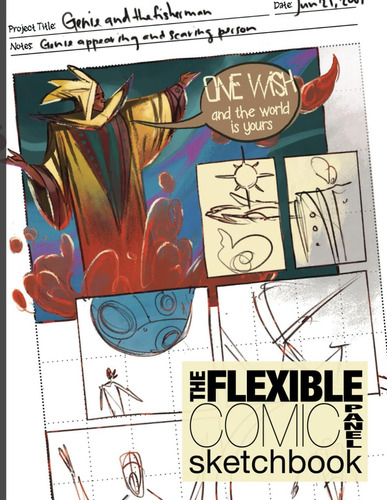 Libro: O Caderno De Desenho Flexível Do Painel De Quadrinhos