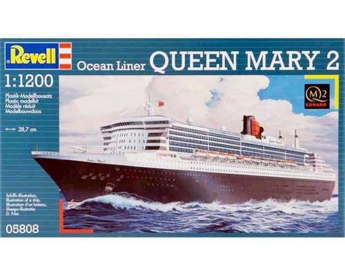 Barco Ocean Liner Queen Mary 2 Escala 1/1200 Revell 05808