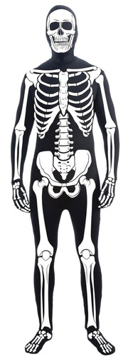 Disfraz De Esqueleto Para Adulto Talla X-large Halloween