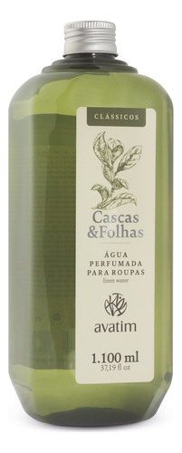 Água Perfumada Para Roupas Cascas & Folhas 1100 Ml - Avatim