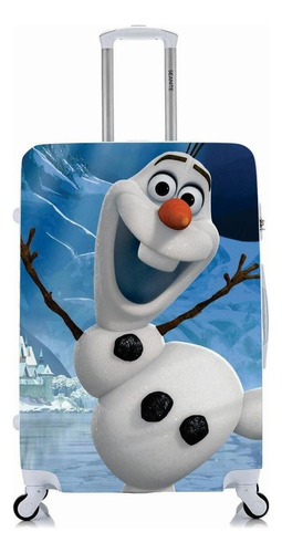 Capa Protetora Para Mala Viagem Grande Olaf Frozen