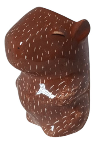 Mate De Cerámica Capibara Chocolate Capibara