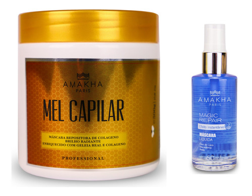 Mel + Máscara Liquida Kit Capilar Propriedades Nutritivas 