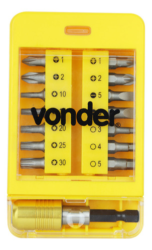 Jogo De Bits Parafusadeira Bosch Makita Dewalt Vonder 1/4