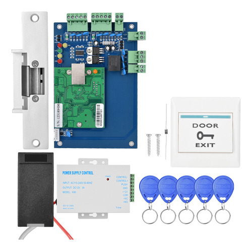 Lector De Kit De Puerta De Red Completo Tcp/ip Con Tarjeta D