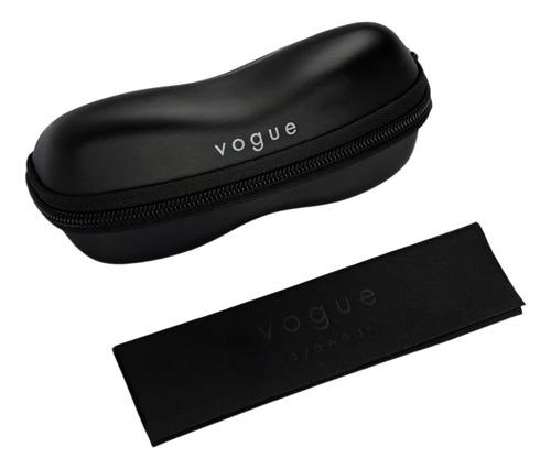 Anteojos Sol Vogue Cat Eye Vo5588sl Caramel Traslúcido + Lente Marrón Claro Degradé Varilla Dorado / Nude Diseño 315613 - Caramel Traslucido
