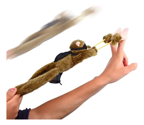 Macaco Voador Flying Monkey  Estilingue  Pelúcia - Divertido