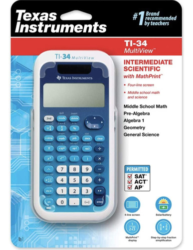 Calculadora Cientifica Ingenieria Texas Ti-34 Azul