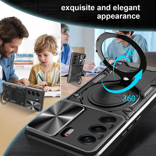 Funda Con Soporte Magnético Para Tecno Camon 40 Pro 4g