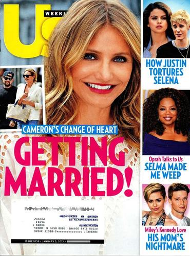 Revista Us: Cameron Diaz / Mel B / Shailene Woodley / Gaga