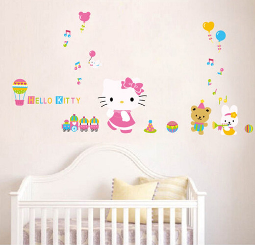 Vinilo Adhesivo Decorativo Pared Y Muebles Hello Kitty 