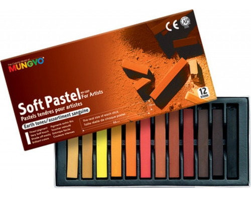 Pastel Tiza Sepia Mungyo X 12  Mp 12  Tu-libreria