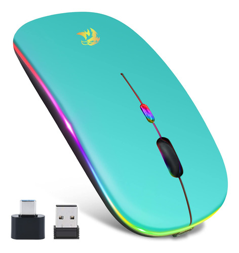 Morecoo Mouse Inalambrico Led Bluetooth Para Laptop Portatil