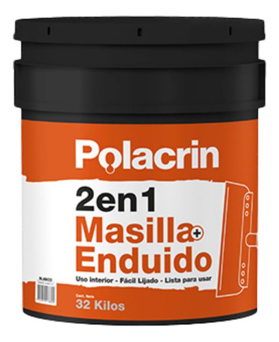 Masilla Y Enduido Polacrin 2 En 1  Duo 1,8 Kg- Zerus