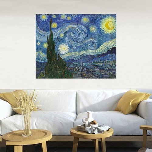 Cuadro Arte  La Noche Estrellada Vicent Van Gogh 60x84 Cms