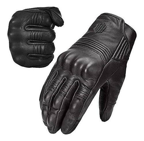 Ilm Piel De Cabra Guantes De Carreras De Motos De Cuero Para