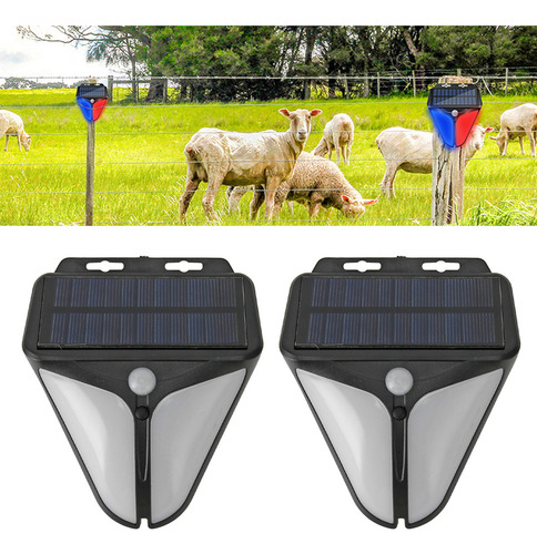 D Luz Estroboscópica Solar, 2 Unidades, Sensor De