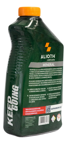 Naos Mineral Sae 20w-50 Sp Aceite Para Motor 946ml