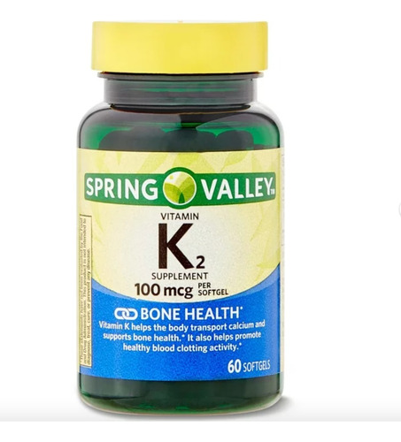 Vitamina K2 100mcg X60 Softgels - Unidad a $1700