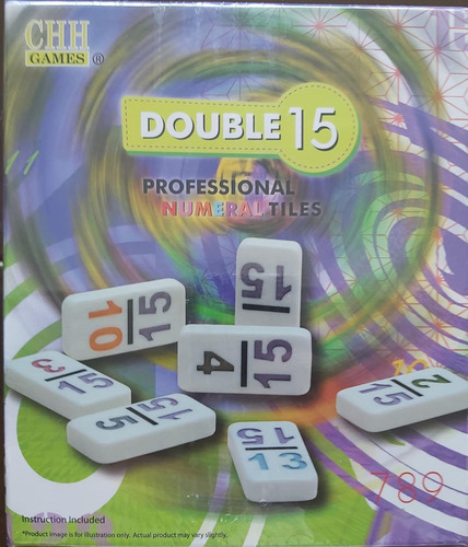 Dominó Doble Profesional 15 Con Números De Color
