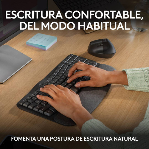 Teclado Logitech Wave Keys Español Grafito