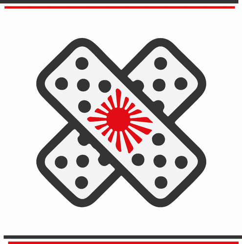 1 Pieza Calca Vinil Logo Domino Para Auto Japones 15x15cm