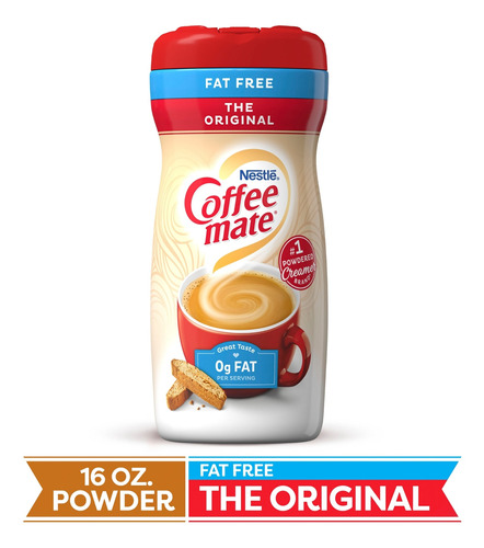 Coffee Mate Fat Free Crema Cafe Polvo Libre Grasa 16 Oz Impo