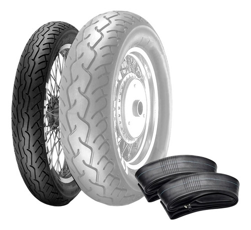 Combo Pirelli 120/90-17 Mt66route +camara Hfk Reforzada     