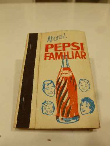 Caja De Fosforos Carterita Del Lanzamiento De Pepsi Familiar